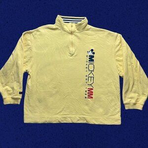 Vintage Disney 1/4 Zipper Collared Sweatshirt